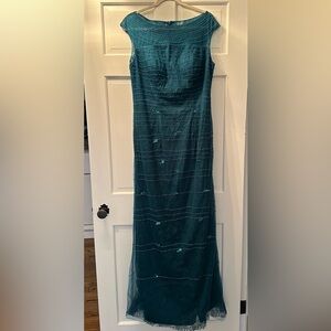TERRIFIC TEAL!  Full length formal gown.  Never worn.  New with tags.  Stunning